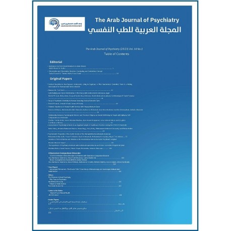 The Arab Journal of Psychiatry - tome 34, issue 1 (May 2023)